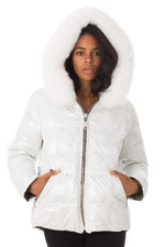 Reversible khaki/white jacket Flo&Clo - Image n°7