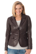 Irina Lamb Women's Jacket Ruby Brown - Image n°1