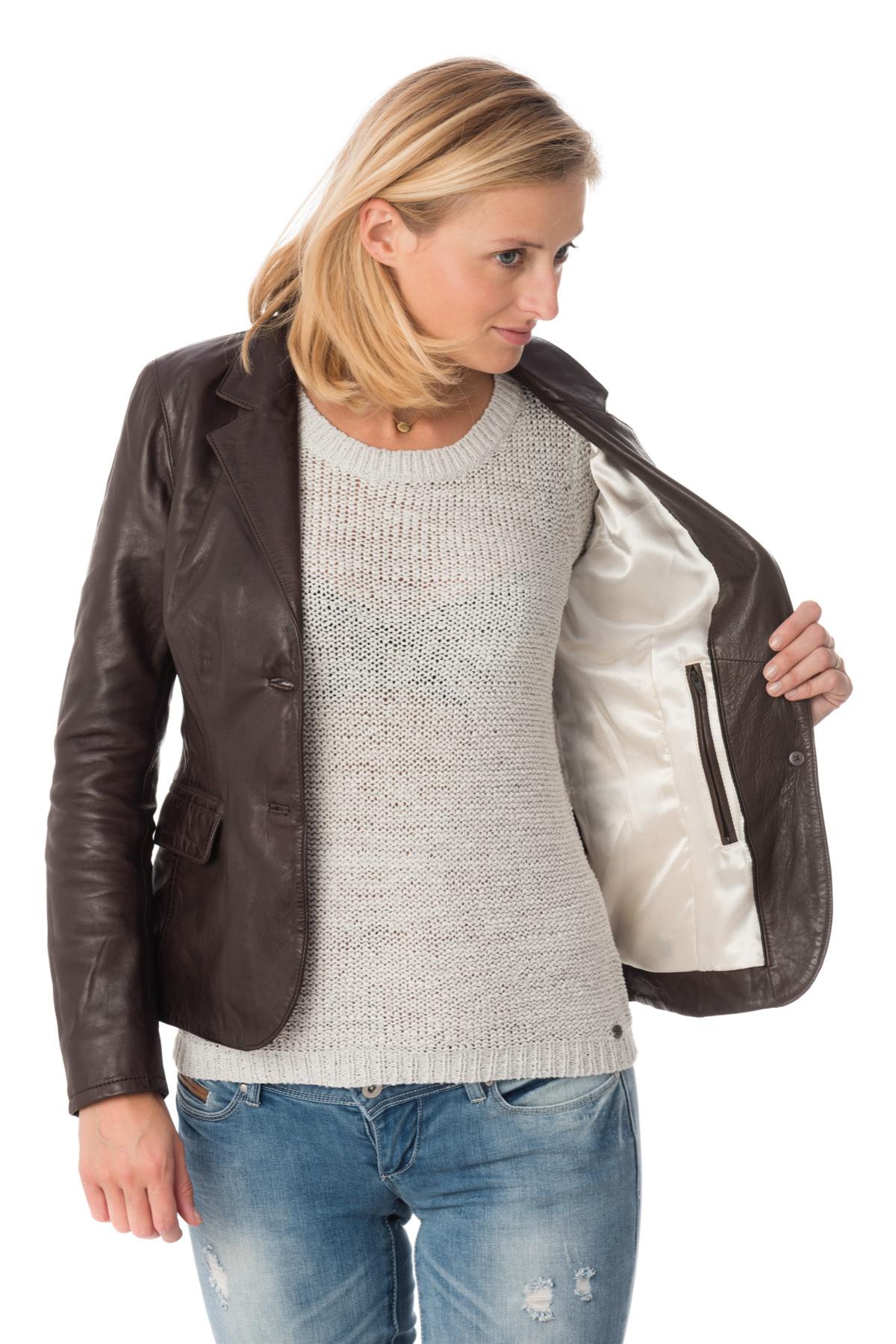 Irina Lamb Women's Jacket Ruby Brown - Image n°5