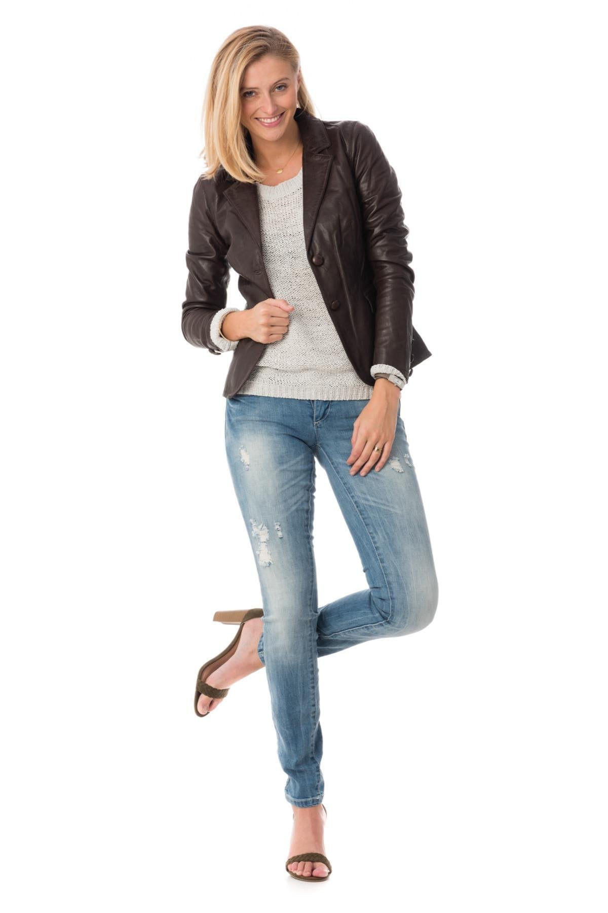 Irina Lamb Women's Jacket Ruby Brown - Image n°2