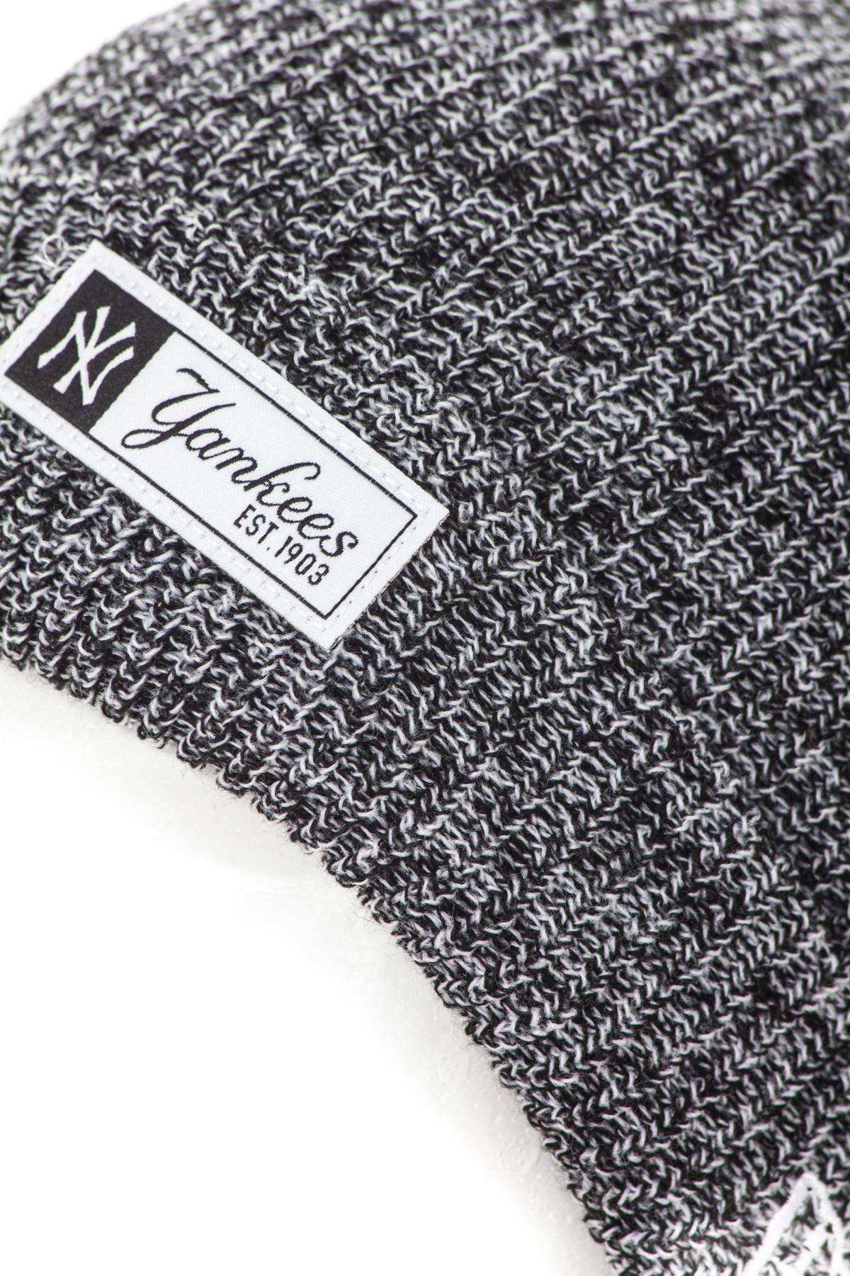 New Era heathered black and white beanie - Image n°2