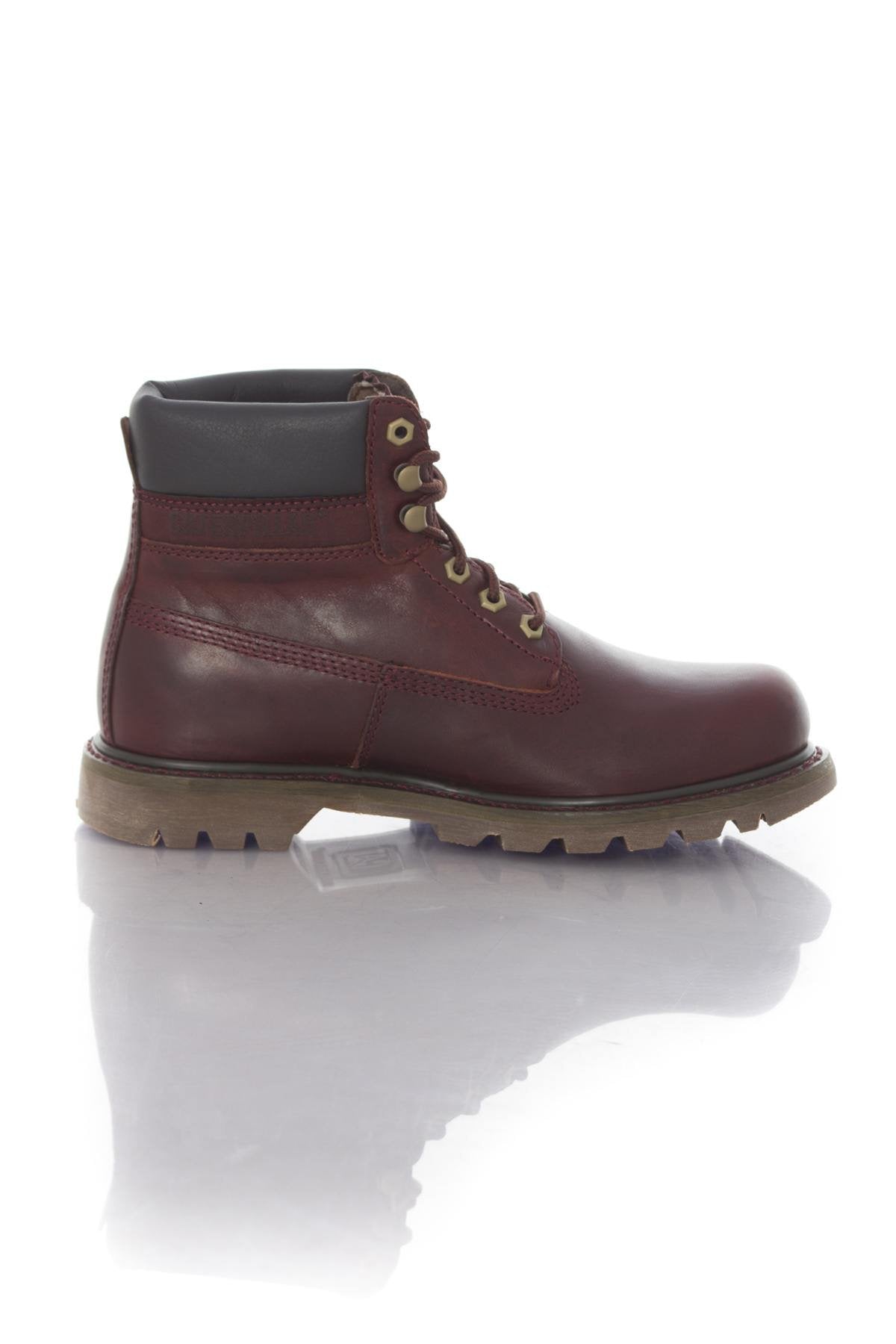 Caterpillar men's burgundy boots - Image n°2