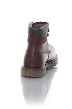 Caterpillar men's burgundy boots - Image n°6
