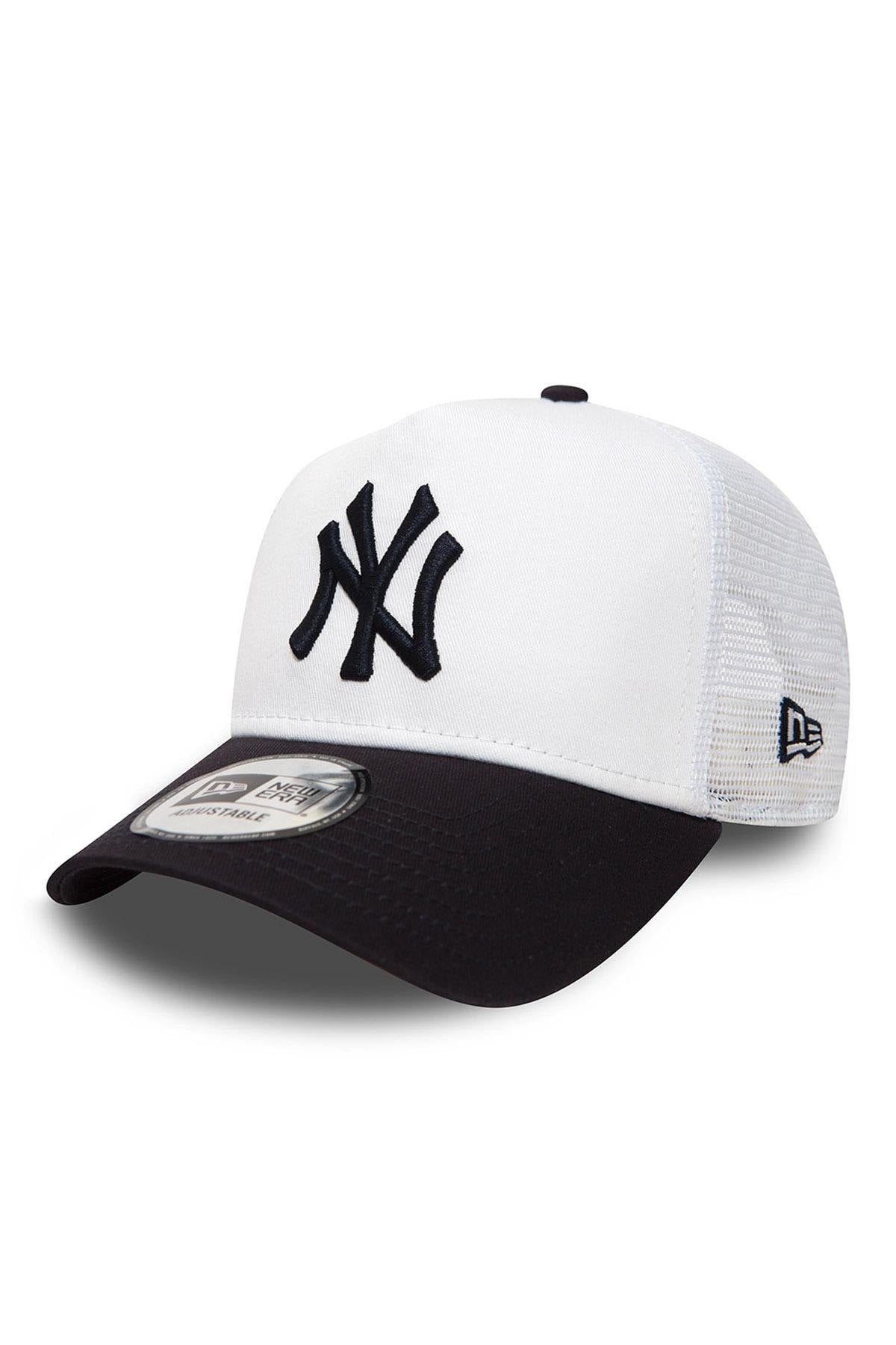 White and navy New Era cap - Image n°1