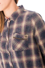 Women's checked shirt - Image n°4