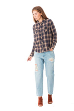 Women's checked shirt - Image n°2