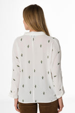 White top with cactus pattern - Image n°3