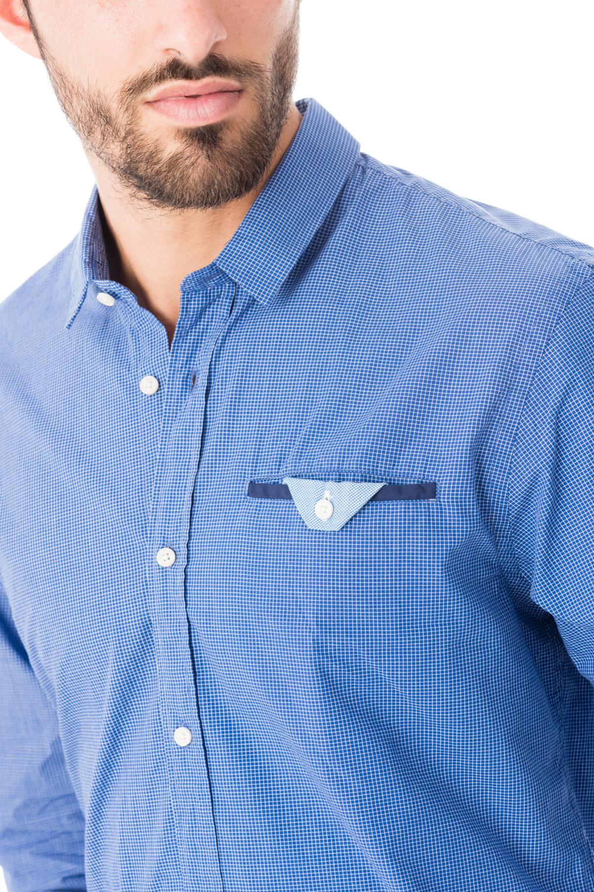 Blue check shirt - Image n°4