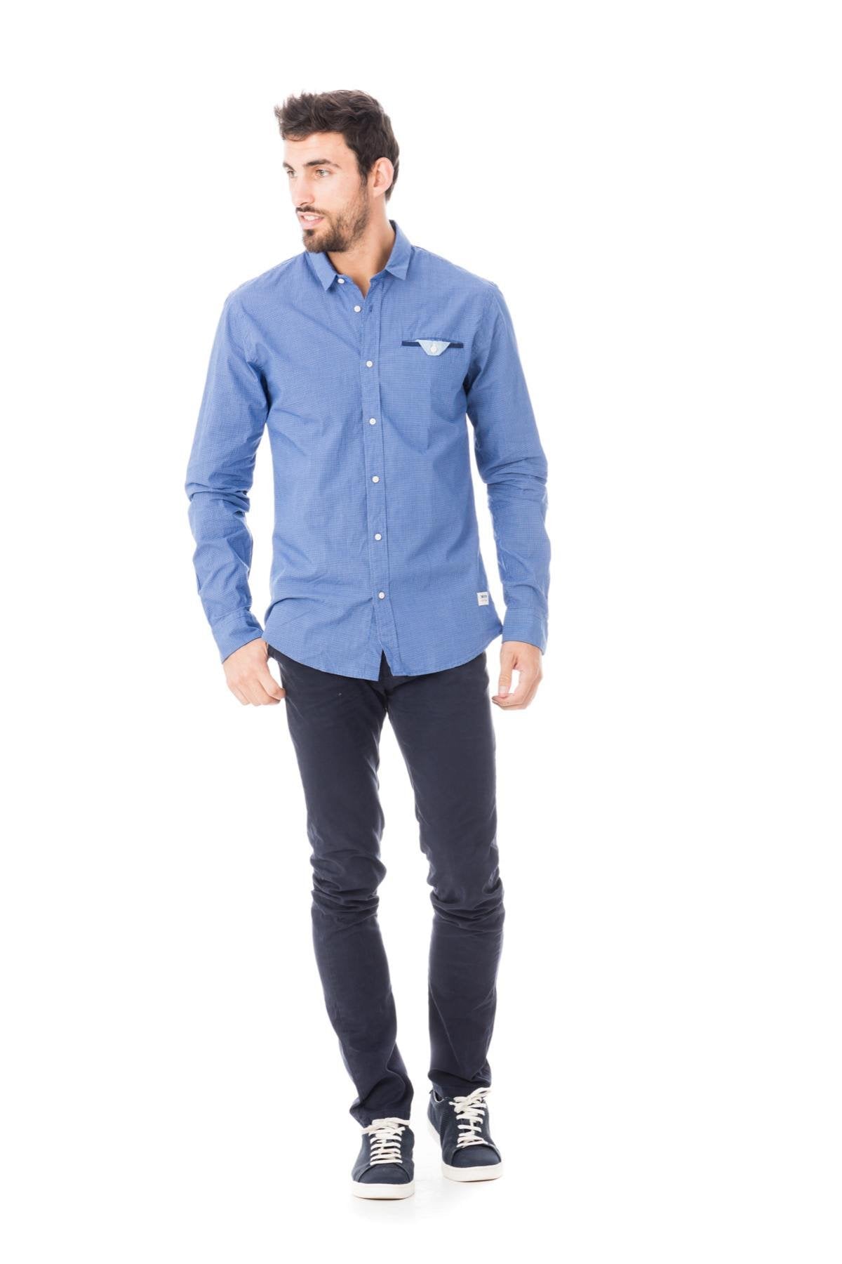 Blue check shirt - Image n°2