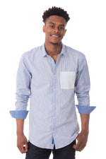 Scotch and Soda men's striped shirt - Image n°1