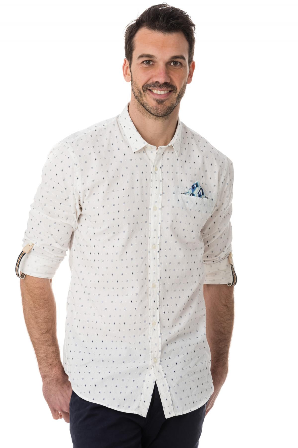 White casual scotch & soda shirt - Image n°1