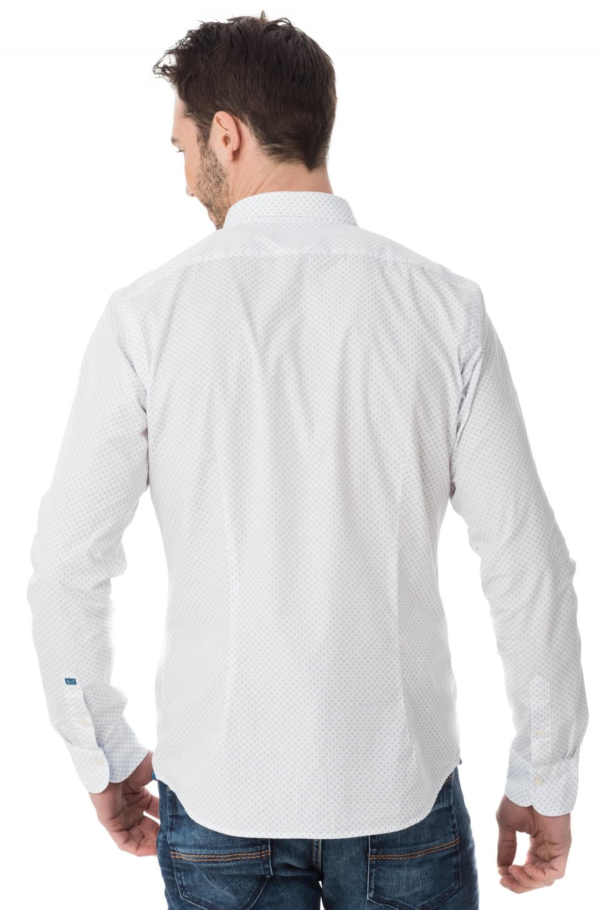 Scotch&soda men's plain white shirt - Image n°3