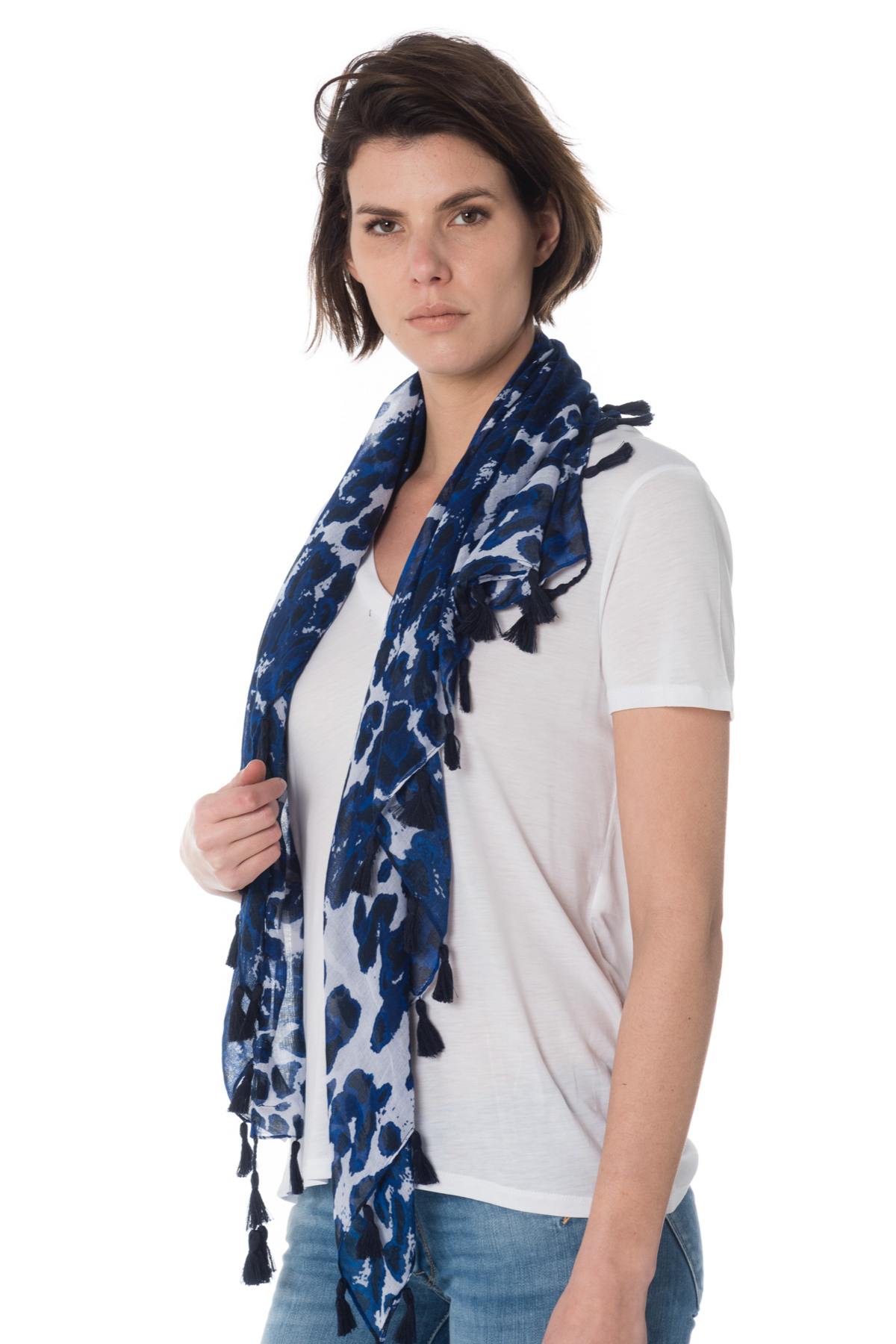 Blue camouflage scarf - Image n°3