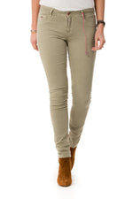 Kaporal women's khaki jeans - Image n°4