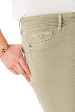Kaporal women's khaki jeans - Image n°6