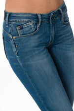 Blue denim slim fit jeans - Image n°4