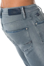 Washed gray slim jeans - Image n°6