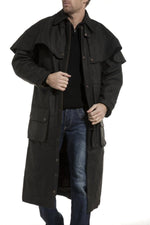 LAST REBELS men's coat in oiled leather - Image n°1