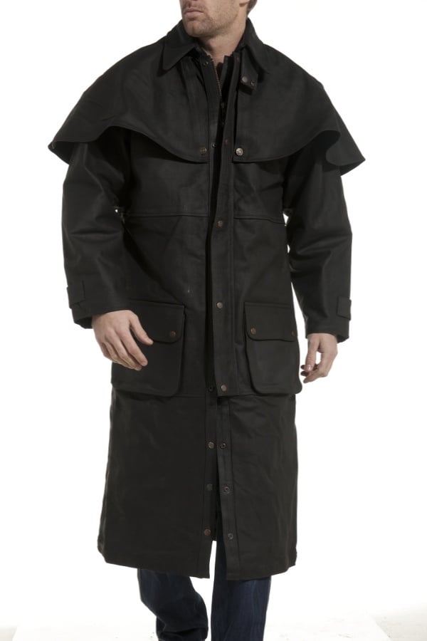 LAST REBELS men's coat in oiled leather - Image n°2