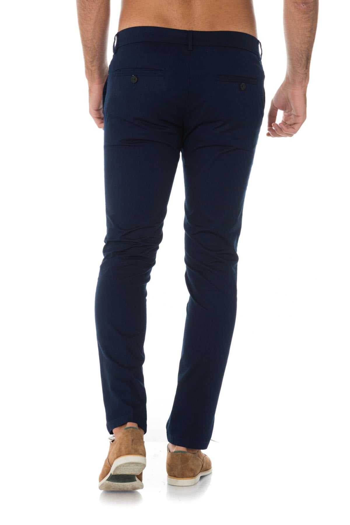 Antony Morato navy blue pleated pants - Image n°6