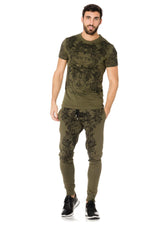 Khaki green jogging pants DWN TWN Matuidi - Image n°3