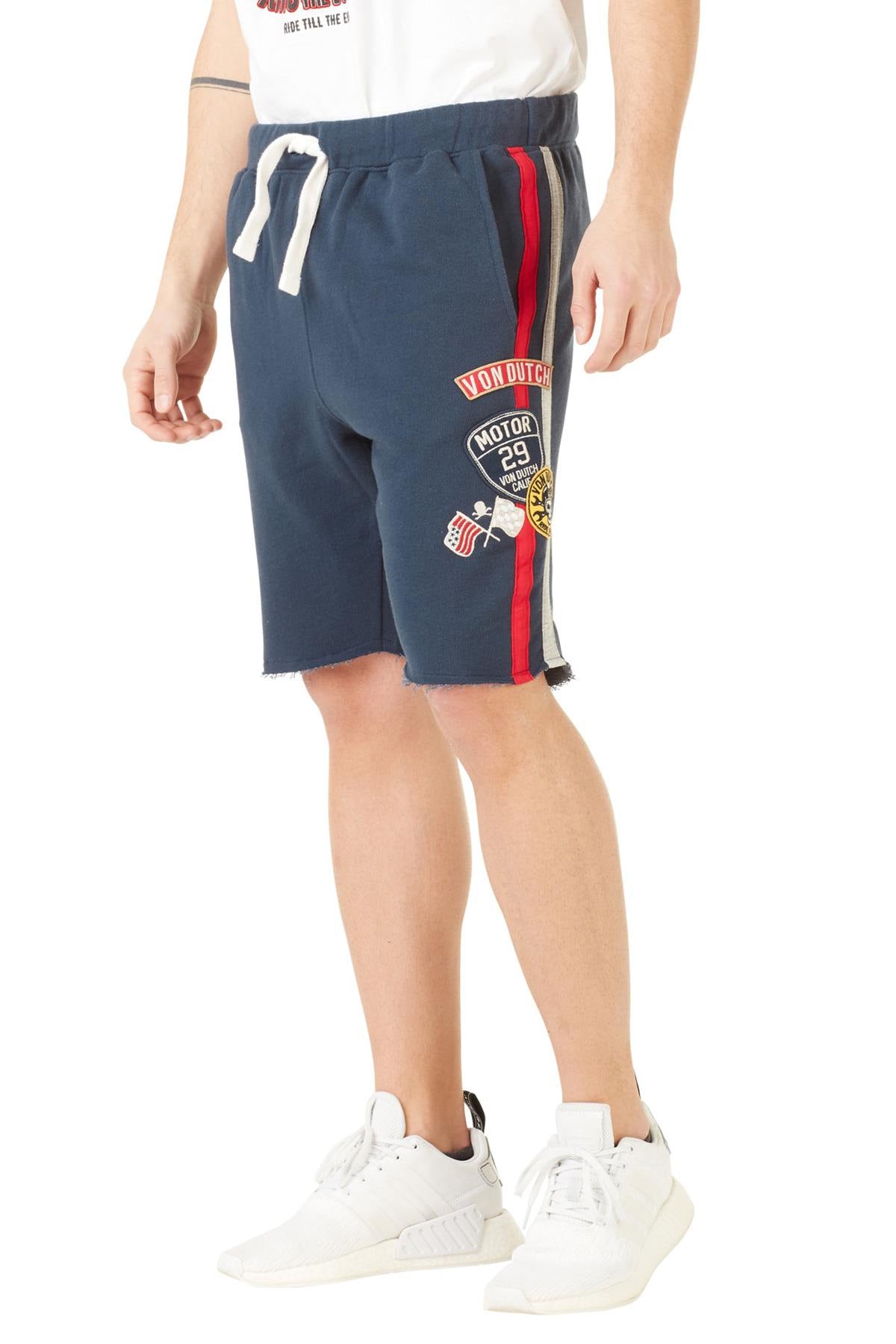 Bermuda shorts blue white red motor - Image n°2