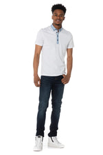 Antony Morato white and blue polo shirt - Image n°2