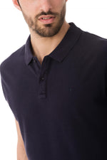 Scotch and Soda navy blue polo shirt - Image n°4