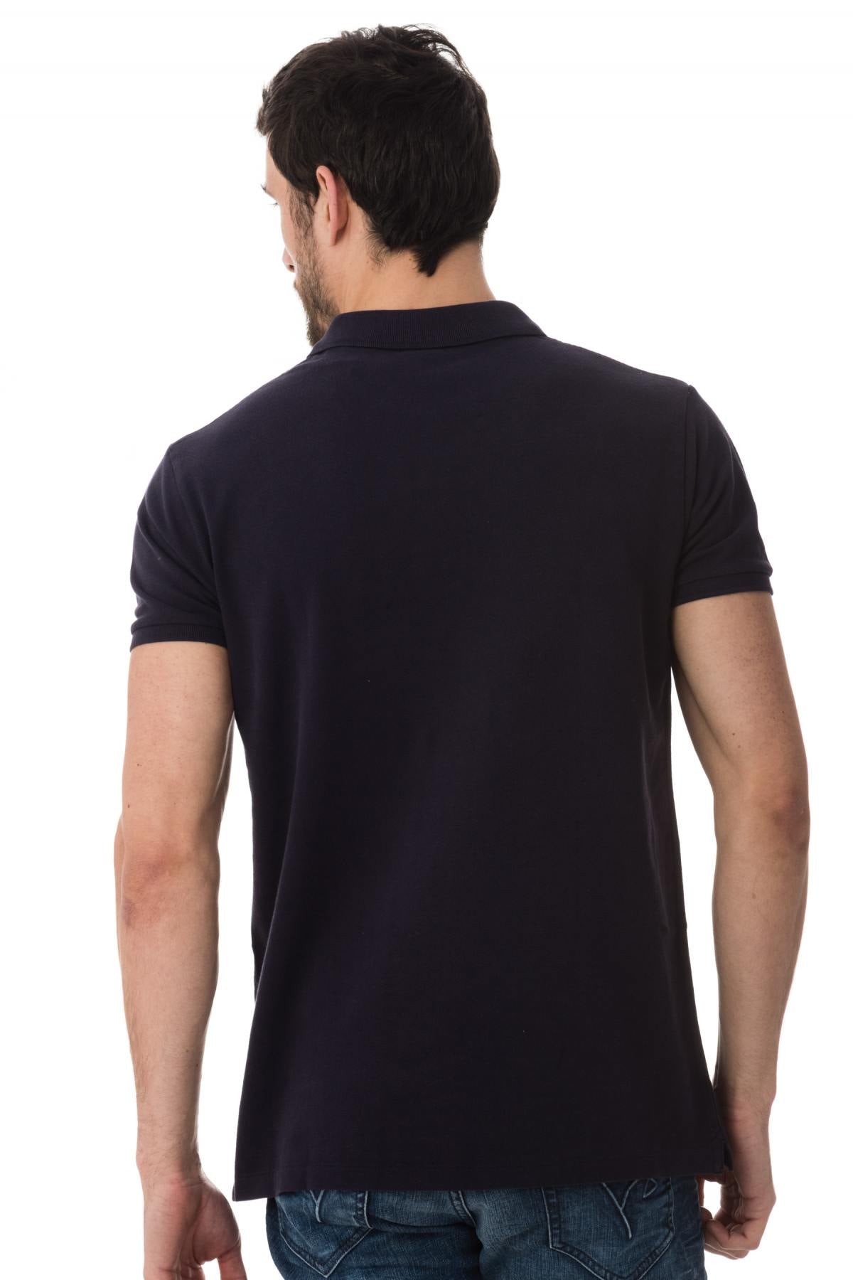 Scotch and Soda navy blue polo shirt - Image n°3