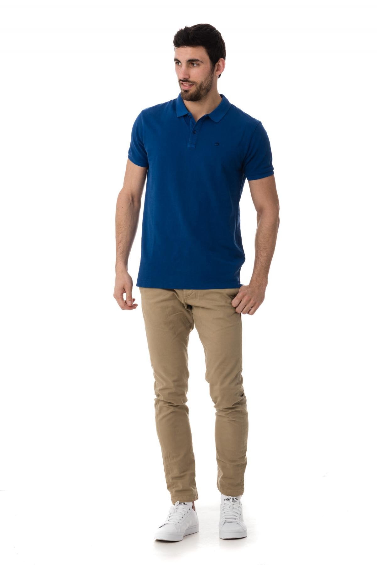 Scotch and Soda royal blue polo shirt - Image n°2