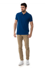 Scotch and Soda royal blue polo shirt - Image n°2