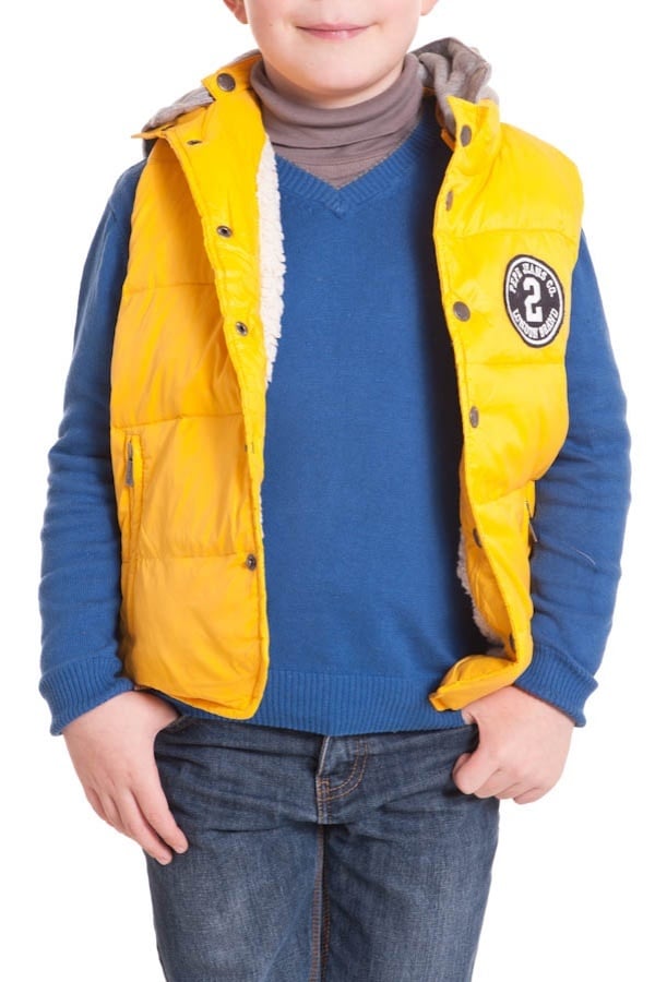 Children's sleeveless down jacket Pepe Jeans Yellow - Image n°2