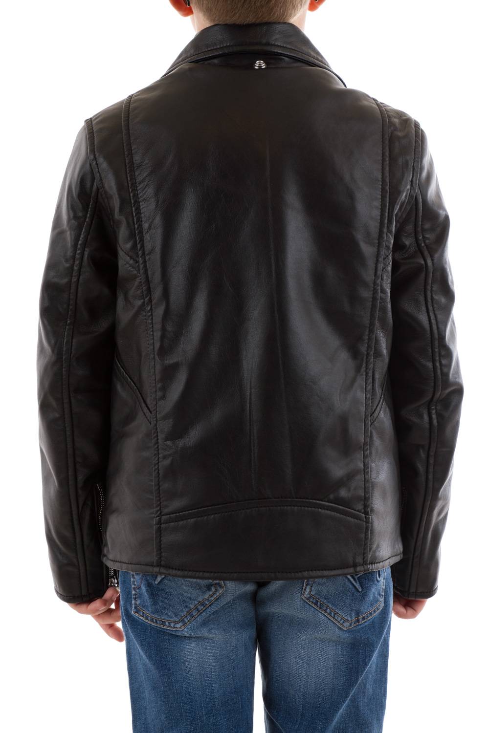 Schott children's perfecto in black lambskin - Image n°4