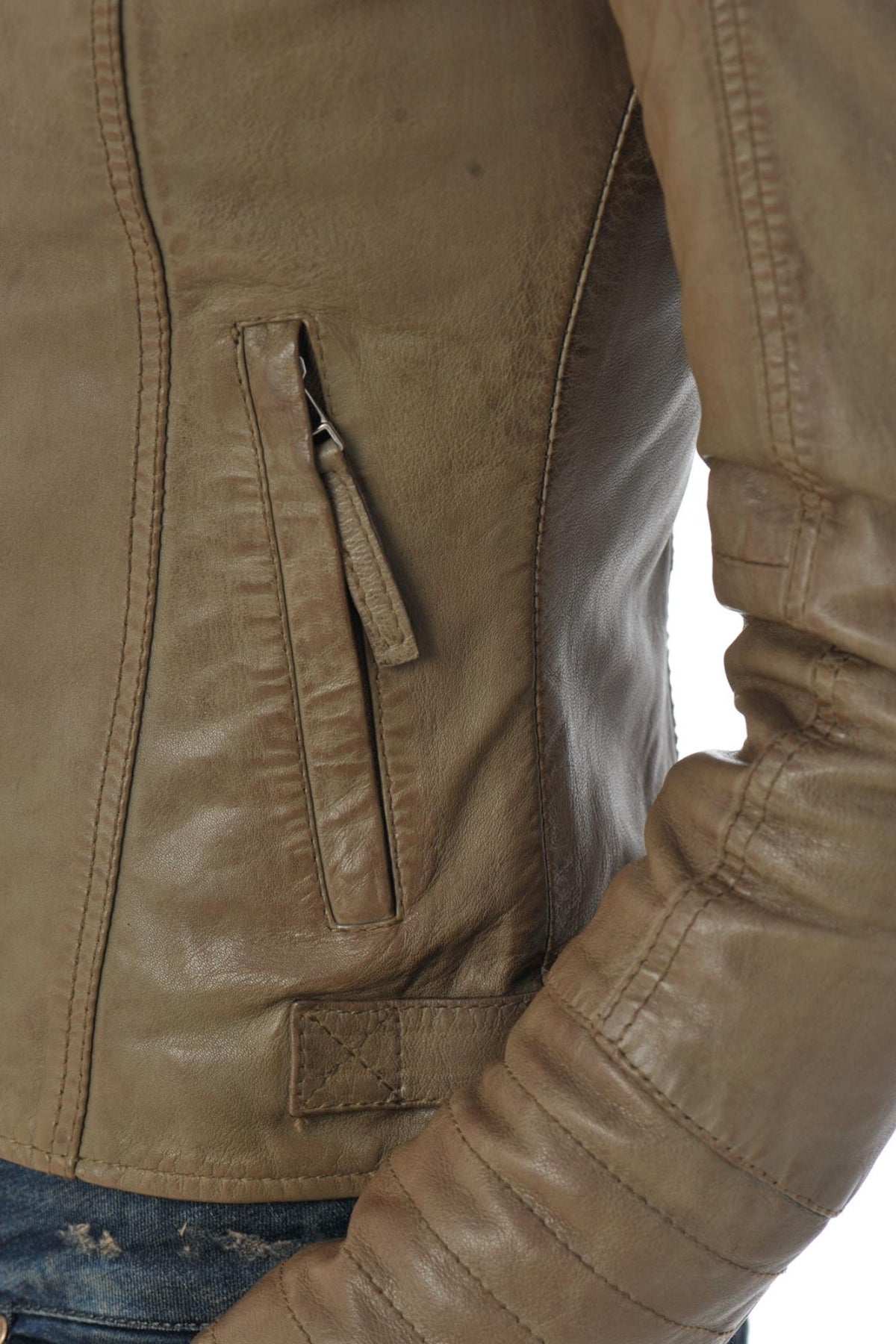 Serge Pariente Leather Jacket for Women - Image n°6