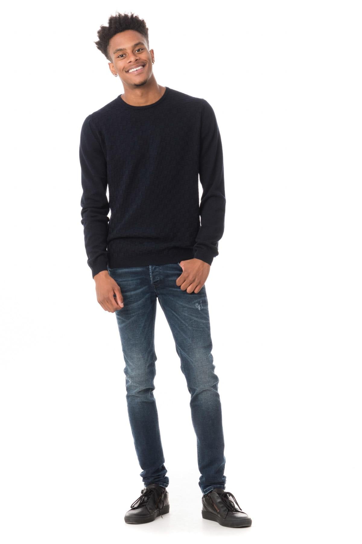 Antony Morato men's navy blue sweater - Image n°2
