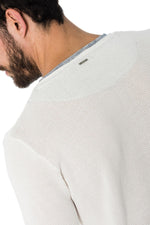 White openwork knit sweater - Image n°4