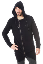 Trendy black hooded vest - Image n°4