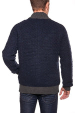Scotch and Soda men's blue wool vest - Image n°3