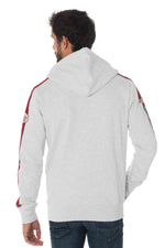 Von Dutch men's light gray zipped sweatshirt - Image n°4