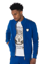 Royal blue Horspist zipped sweatshirt - Image n°4
