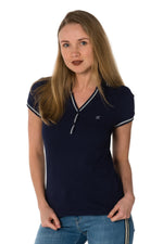 Navy blue fitted T-shirt - Image n°5