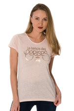 Women’s light pink t-shirt - Image n°5