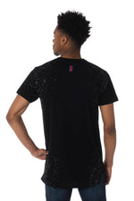 T-shirt with PSG crests and paint stains - Image n°4