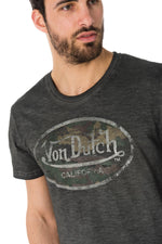 Von Dutch men's T-shirt with camouflage logo - Image n°4
