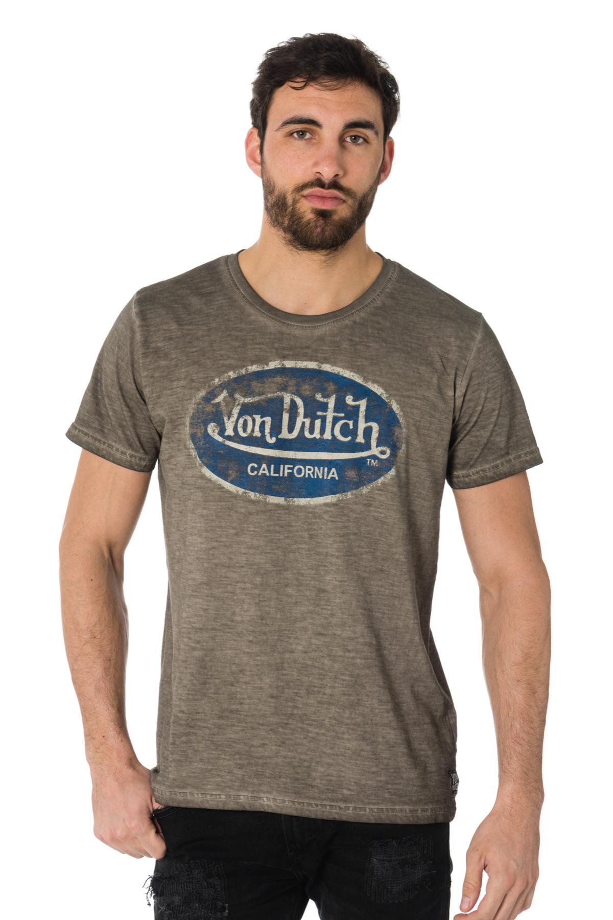 Gray faded effect T-shirt Von Dutch - Image n°1