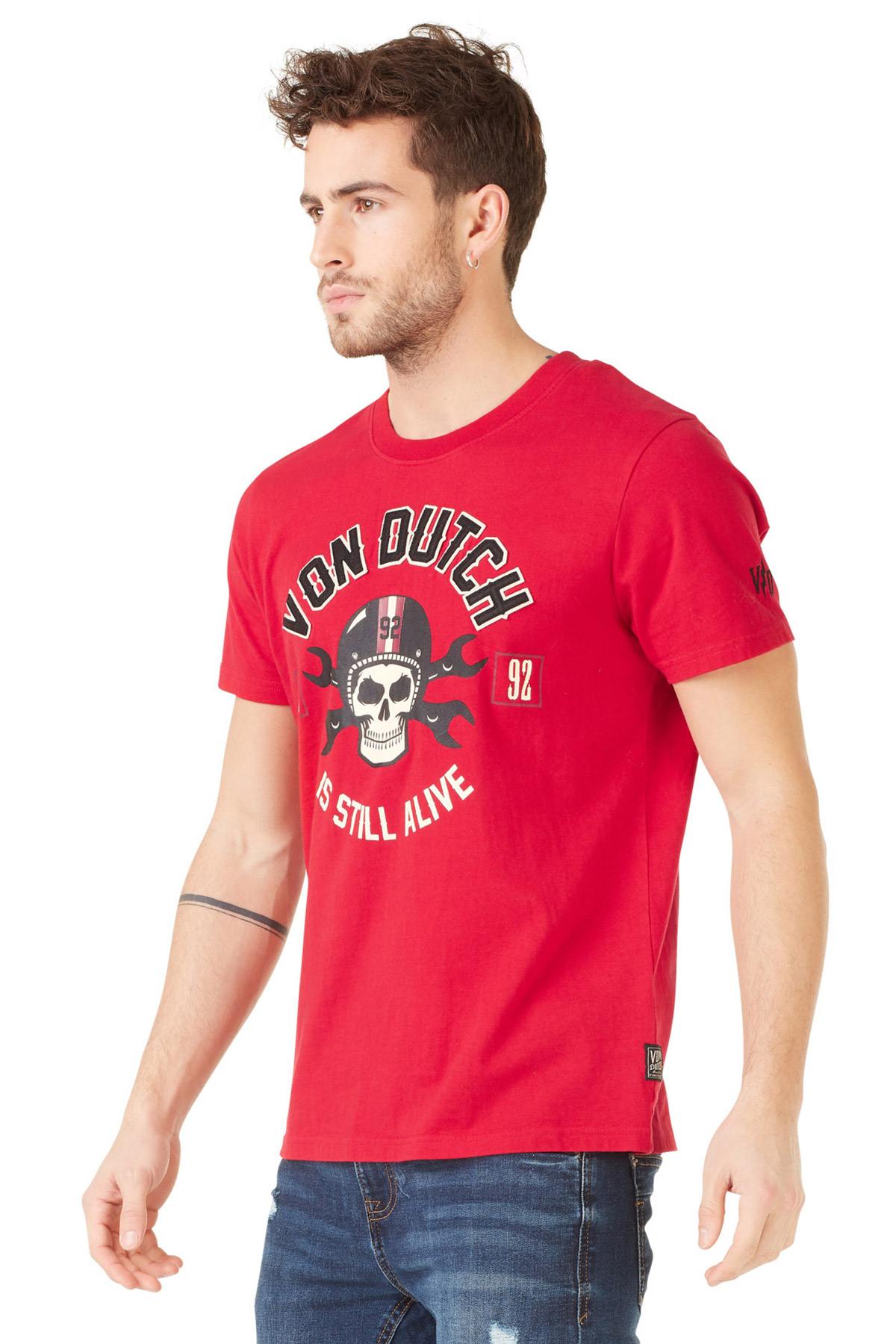 Red skullhead men's t-shirt - Image n°6