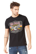 Men's black winged eye t-shirt - Image n°1