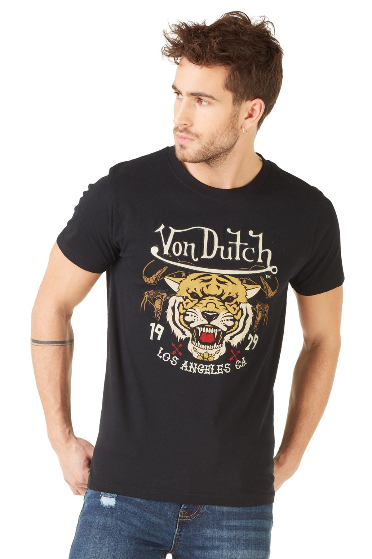 Black tiger los angeles t-shirt - Image n°1