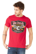 Red biker eye logo t-shirt - Image n°1