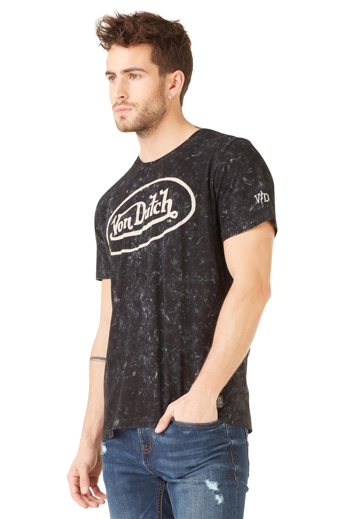 Black vintage used t-shirt - Image n°3